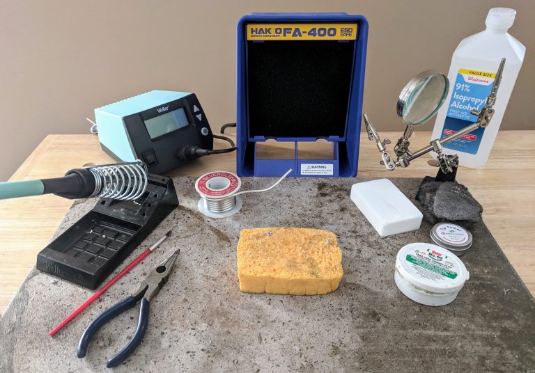 Soft Soldering Bench Setup